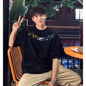 万针全刺绣解构设计260克重磅双纱纯棉高品质美式高街短袖T恤特33图片