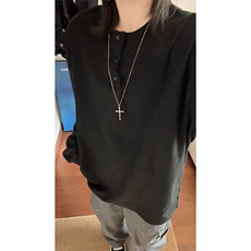 秋冬套头长袖套头圆领T恤德绒打底衫男潮XZ213-V006-P35控58，男装T恤，星座213
