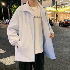 港风双面穿渐变上衣夹克宽松落肩立领冲锋衣外套JK906P75，男装夹克，星座1204-3