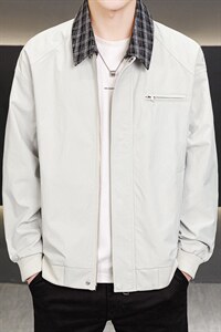 春秋季夹克男翻领外套男休闲百搭青年外套上衣N2603-P75图片