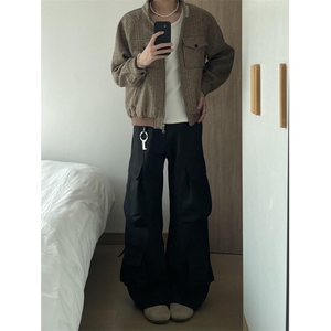 【有货】JK366CC-特P78 千鸟格哈灵顿毛呢外套男短款立领夹克图片