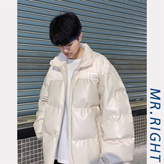 秋冬新款潮牌棉衣ins潮流立领面包服百搭休闲上衣W2100-P78，男装棉衣，星座512-2