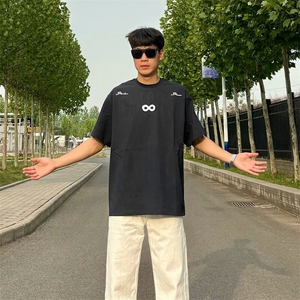 万针全刺绣解构设计260克重磅双纱纯棉高品质美式高街短袖T恤特35图片
