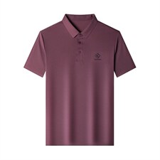 2023新款冰丝短袖衬衫男夏季翻领宽松透气商务休闲中年男士衬衣，男装衬衫，电商B212（原钱塘6029）