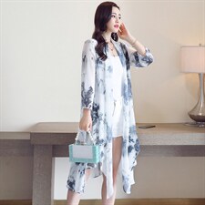 海边旅游度假防晒衣披肩女2025夏季新款防晒衫轻薄透气开衫外搭，女装蕾丝衫/雪纺衫，秀美人生