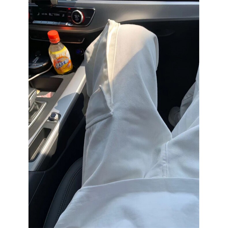 纯白色工装裤男夏季大口袋直筒宽松休闲裤子BK111-P55,男装休闲裤,星座1007（原301D）