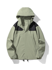 风格冲锋衣防风防水拼色情侣休闲外套夹克JK23657P-65，男装夹克，电商A128