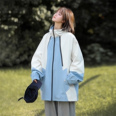 815A-MJ78312-75特春秋装新品拼色户外登山服三防冲锋衣外套女模，男装夹克，星座815A