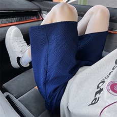 光板二开男士纯色泡泡纱男士短裤休闲五分裤夏季A266-GBXG118-P15，男装牛仔裤，电商A266