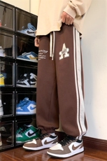 港风休闲裤男宽松直筒拖地裤束脚裤卫裤XZ214-8KP611P50，男装休闲裤，星座1204-3