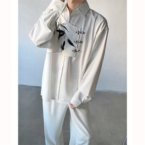 现货！25春夏新中式竹叶设计感飞机扣解构衬衫CS99-P88图片