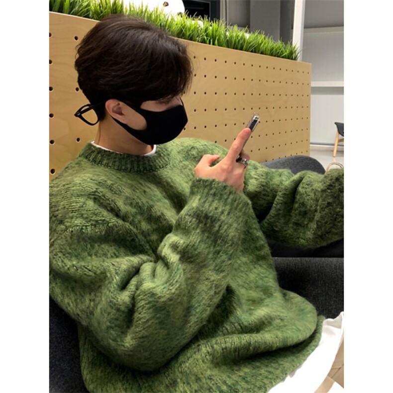 706-2-MY1013-P65特P冬季韩版男士圆领软糯毛衣宽松针织衫外套，男装针织衫/毛衣，星座706-2