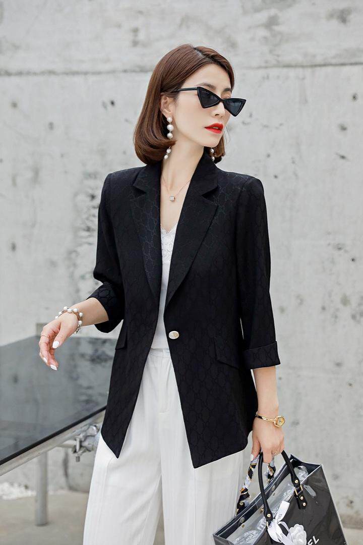 【现货】印花小西装，女装西装，新依佳人