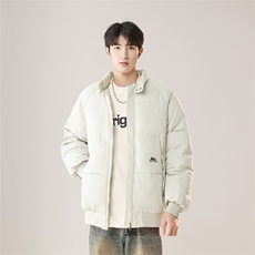 1506-1/818/P65日系冬季小山峰纯色短款中性风棉衣外套男女棉服1，男装棉衣，星座1506-1