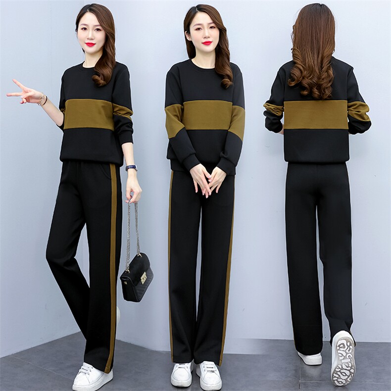 2025年春季休闲/淑女季套装/套裙时尚百搭显瘦气质潮流撞色，女装套装/套裙，梦依杭