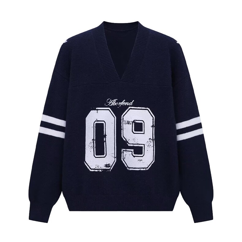 文艺日系新款慵懒原宿潮流百搭流行ins长袖毛衣时尚简约气质，男装针织衫/毛衣，星座1210-1