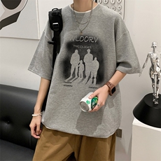 重磅！毛毯平铺体恤男潮牌上衣男中性华夫格短袖T恤男HT50-P25，男装T恤，电商B367