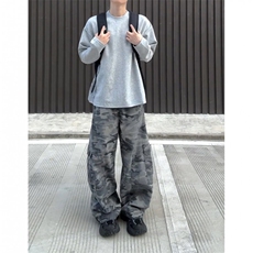 工装迷彩裤男牛仔裤长裤A43-P50，男装牛仔裤，电商D312