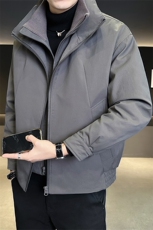 新标90绒店主风冬季男士立领假两件羽绒服保暖外套2668-P265，男装羽绒服，电商B328