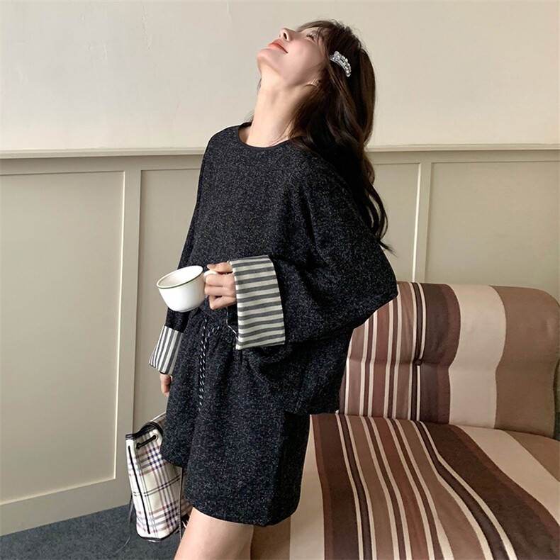 【现货】小香风黑色条纹套装088-7702p145k198,女装套装/套裙,2C088