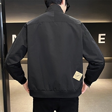 2025新款秋季夹克外套男士立领衣服潮流新品男装上衣A225-858，男装夹克，电商A225