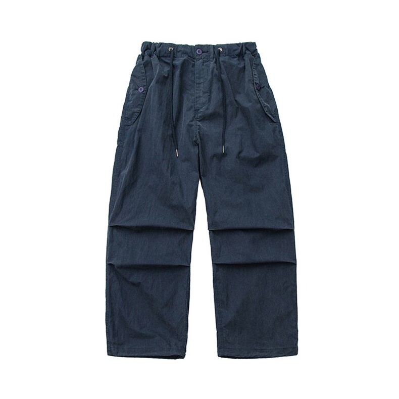 洗水做旧蓝色宽松直筒休闲裤，男装休闲裤，电商基地S002