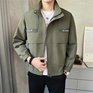 春季店主风新款工装休闲立领夹克高品质外套男潮JK161-P125图片