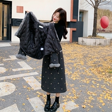 25冬季新品小香风羽绒毛呢套装6562-P305-K458，女装套装/套裙，2C317