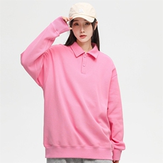 秋季新品时尚百搭衬衫纯色翻领卫衣男女同款EY3670-P60，男装衬衫，电商B306