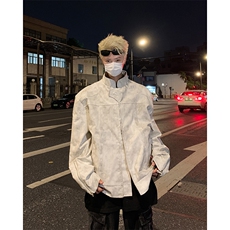 F457P90美式复古工装外套女春秋款小夹棉加厚拼接撞色潮，男装工装外套，星座512-6