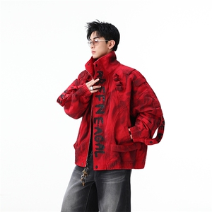 加绒牛仔棉服男冬季棉衣外套羊羔绒加厚毛领保暖外套MY1310-P188图片