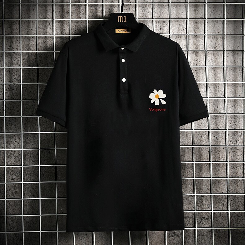 PL57059-P35 翻领短袖polo衫男大码胖子半袖t恤男有领保罗衫图片