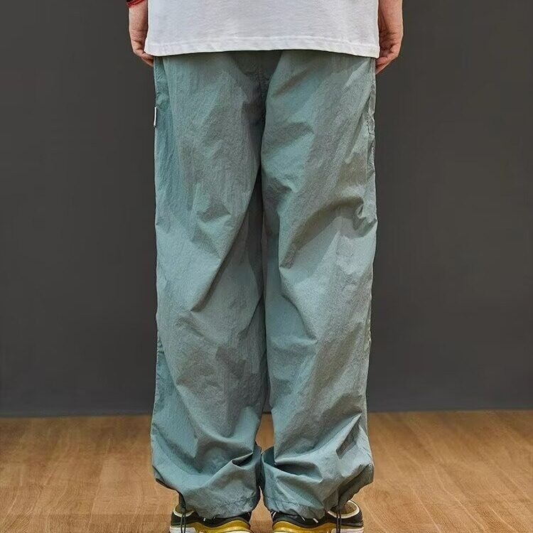 美式工装休闲裤男春秋季日系潮牌痞帅机能风直筒裤子高街百搭长裤,女装休闲裤,星座1210-1
