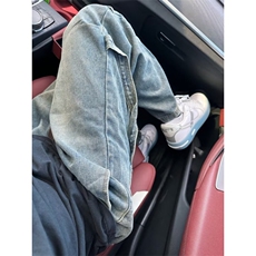 青少年潮宽松版型牛仔裤中腰直筒日常文艺秋季抽绳NK7036，男装牛仔裤，星座1116A-1（原606A）