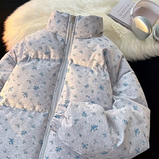 数据款！短款加厚棉服冬季碎花面料情侣立领棉衣CM98902-P78特，男装棉衣，星座815A