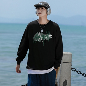 2633情侣印花圆领秋冬卫衣常规P28 加绒P38 S-5XL 支持定制班服潮图片
