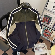 夹克外套男秋季痞帅高级感上衣宽松休闲运动服1969P65，男装夹克，星座410-2