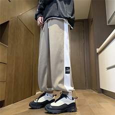 抖音秋冬加厚重磅欧棉绒束脚卫裤休闲裤子学生运动裤WK43-P38，男装休闲裤，电商A099