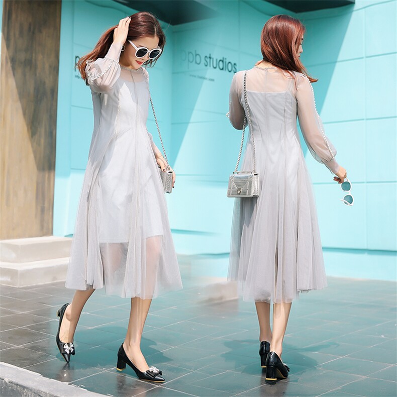 连衣裙2021年春季H型韩版时尚休闲舒适修身气质简约实用可爱，女装连衣裙，诗贝淇
