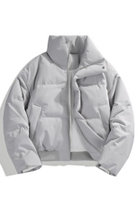 支持二开冬装加棉加厚立领棉服男女棉衣外套光板面包服M816-P70，男装棉衣，电商A441