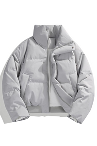 支持二开 冬装加棉加厚立领棉服男女棉衣外套光板面包服 M816-P70图片