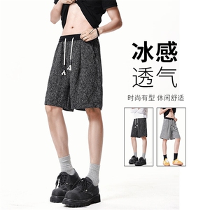 A178 男女同款冰丝速干短裤休闲夏季外穿宽松休闲裤DK160-P28图片