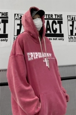 男装做旧加厚连帽卫衣23秋冬十字架印花男生外套XZ514-2-6677-P78，女装短外套，星座514-2(原B239)