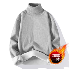 2023-403-1-M669-P26跑量新款一体绒高领毛衣男士针织衫加绒时尚，男装针织衫/毛衣，星座1018