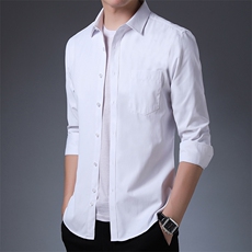 DN3036男式2023年春季新款长袖衬衫男装商务时尚休闲衬衣P60，男装衬衫，电商B360