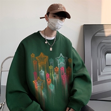 ！圆领卫衣男装港风长袖T恤男外套男WY129-P28，男装卫衣，电商B367