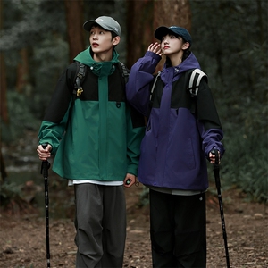 Cityboy情侣时尚连帽冲锋衣外套夹克团体班服