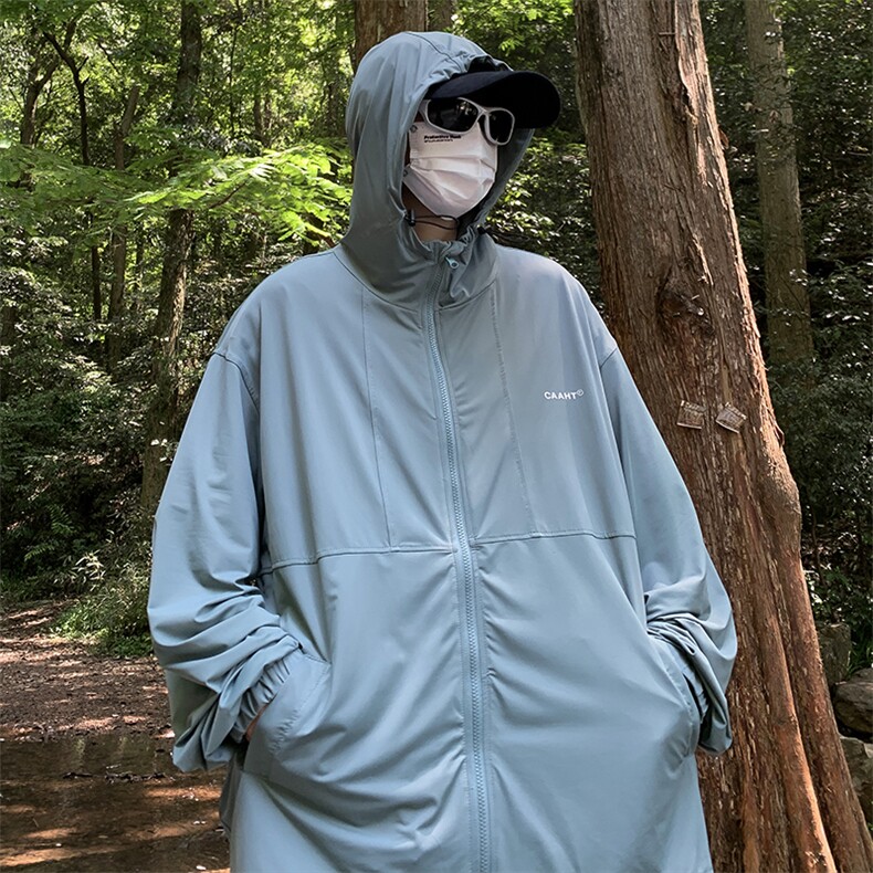 防晒衣男韩版潮流连帽抽绳个性薄款2026夏季新款ins外套W4881-P39,男装防晒衣,星座412