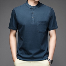 纯棉T恤短袖男2023夏季潮流半袖POLO衫上衣服NX168-P55，男装Polo衫，星座1105-3
