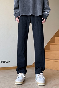 B221 美式ins高街小众暗黑刺绣修身小脚休闲裤 LK23039-P60 控78图片